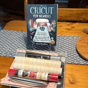 Cricut for Newbies Book with Crafting Supplies